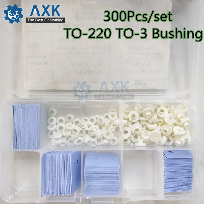 300Pcs/set TO-220 TO-3 Bushing Transistor Insulation Pads Silicone Heatsink Shim Washer for Laptop CPU GPU DT
300Pcs/set TO-220 TO-3 Bushing Transistor Insulation Pads Silicone Heatsink Shim Washer for Laptop CPU GPU DT