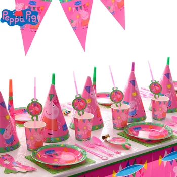 New Peppa Pig Birthday Party Sets Anime Figure Party Decoration Supplies Cup Hats Spoon ActivityKids Birthday Gifts
New Peppa Pig Birthday Party Sets Anime Figure Party Decoration Supplies Cup Hats Spoon ActivityKids Birthday Gifts