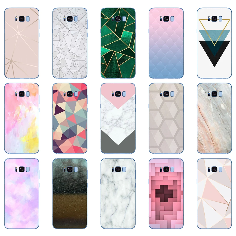 146DD мраморная линия роскошный 02 Мягкий силиконовый чехол для Samsung Galaxy S6 S7 edge S8 S9 S10