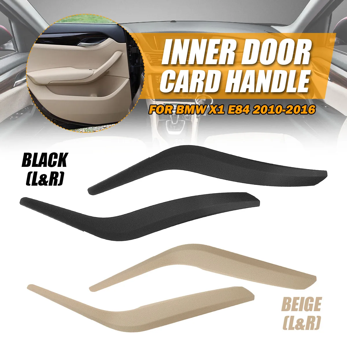 Left Right Black Beige Car Inner Doors Panel Handle Bar Pull Trim Cover Interior Door Handles for BMW X1 E84 2010-2016
Left Right Black Beige Car Inner Doors Panel Handle Bar Pull Trim Cover Interior Door Handles for BMW X1 E84 2010-2016