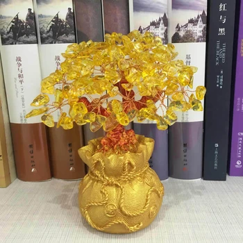 Lucky Tree Wealth Yellow Crystal Tree Natural Lucky Tree Money Tree Ornaments Bonsai Style Wealth Luck Feng Shui Ornaments
Lucky Tree Wealth Yellow Crystal Tree Natural Lucky Tree Money Tree Ornaments Bonsai Style Wealth Luck Feng Shui Ornaments