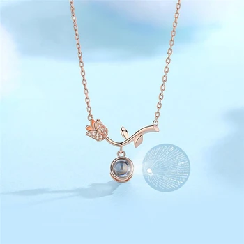 Sole Memory 100 Languages I Love You Hot Visible Rose 925 Sterling Silver Clavicle Chain Female Necklace SNE506
Sole Memory 100 Languages I Love You Hot Visible Rose 925 Sterling Silver Clavicle Chain Female Necklace SNE506