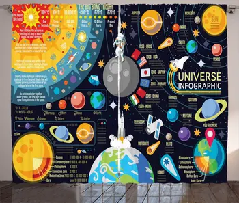 Outer Space Curtains New Horizons of Solar System Infographic Pluto Venus Mars Jupiter Skyrocket Living Room Bedroom Window Drap
Outer Space Curtains New Horizons of Solar System Infographic Pluto Venus Mars Jupiter Skyrocket Living Room Bedroom Window Drap