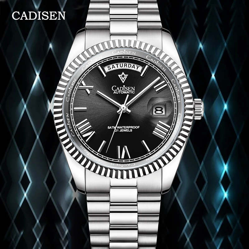 CADISEN 2023 Mens Watches Top Brand Luxury Automatic Watch For Men Mechanical Wristwatches Stainless Steel Sapphire Reloj Hombre
CADISEN 2023 Mens Watches Top Brand Luxury Automatic Watch For Men Mechanical Wristwatches Stainless Steel Sapphire Reloj Hombre