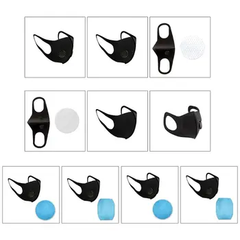 PM2.5 Black Activated Carbon Filter Dust-proof Anti pollution mask Filter Pad Mouth Mask with Breathing Valve Cycling Respirator 
PM2.5 Black Activated Carbon Filter Dust-proof Anti pollution mask Filter Pad Mouth Mask with Breathing Valve Cycling Respirator