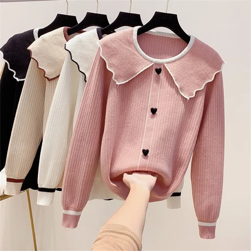 

2022 Women Candy Colors Sweaters Fashion Autumn Winter O-Neck Pullover Long Sleeve Casual Sweater Knitted Tops