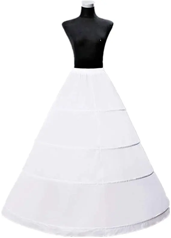 New In Trend Women's 4-Hoop A-Line Floor Length Wedding Ball Gown Petticoat Underskirt Crinoline
New In Trend Women's 4-Hoop A-Line Floor Length Wedding Ball Gown Petticoat Underskirt Crinoline