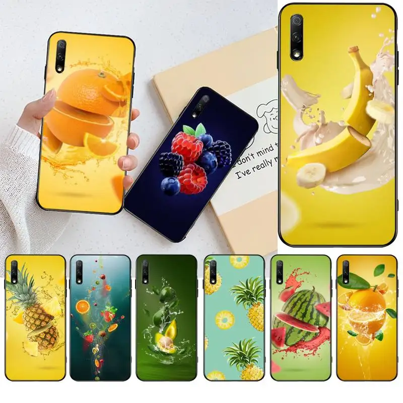Чехол для телефона PENGHUWAN с рисунком фруктов ананаса клубники банана Huawei Honor 30 20 10 9