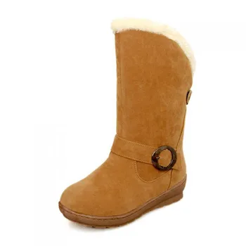 Two Style Thick Fur Women Snow Boots Flat Heels Buckle Winter Boots Warm Shoes Woman Mid-calf Botas Big Girl Boot XKD2152
Two Style Thick Fur Women Snow Boots Flat Heels Buckle Winter Boots Warm Shoes Woman Mid-calf Botas Big Girl Boot XKD2152
