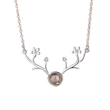 Yilu Has You S925 Sterling Silver Necklace Creative Projection Clavicle Chain Sen Series Art Gift for Girlfriend 
Yilu Has You S925 Sterling Silver Necklace Creative Projection Clavicle Chain Sen Series Art Gift for Girlfriend