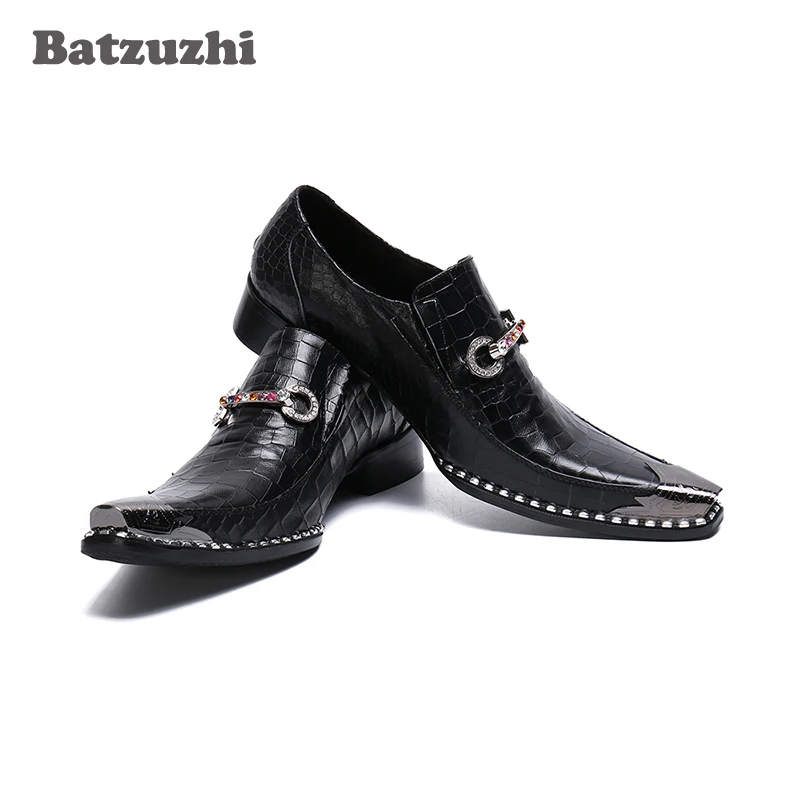 Batzuzhi Black Leather Dress Shoes Men Italian Type Men Shoes Fashion Iron Toe Chaussures Hommes Party and Wedding Shoes Male!
Batzuzhi Black Leather Dress Shoes Men Italian Type Men Shoes Fashion Iron Toe Chaussures Hommes Party and Wedding Shoes Male!