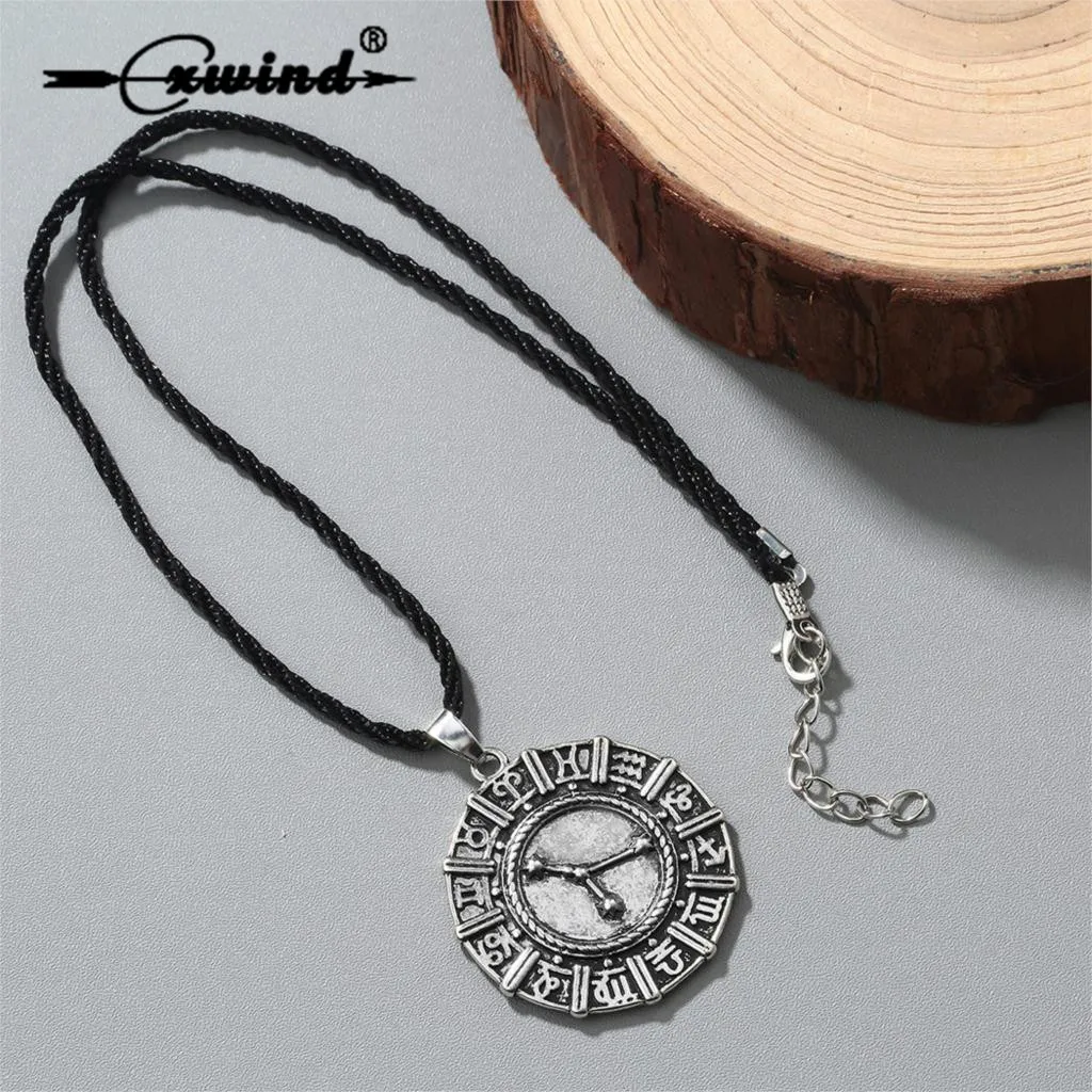 Фото Набор знаков зодиака для женщин Cxwind Runes ожерелья и подвески колье - купить