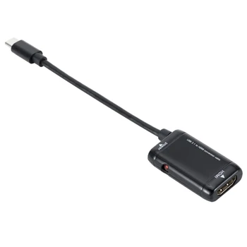 USB 3.1 Type C to HDMI Adapter Connector Cable Ultra HD 1080P with LED Indicator, Powered by Micro USB Port
USB 3.1 Type C to HDMI Adapter Connector Cable Ultra HD 1080P with LED Indicator, Powered by Micro USB Port