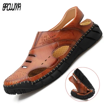 Classic Mens Gladiator Sandals Summer Fashion New Men's Sandals Handmade Leather Male Beach Sandals Outdoor Mens Water Shoes 
Classic Mens Gladiator Sandals Summer Fashion New Men's Sandals Handmade Leather Male Beach Sandals Outdoor Mens Water Shoes