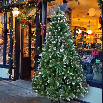 Christmas Home Decoration Christmas Tree 6FT 920 Branch Flocking Spray White Tree Plus Pine Cones-dark Green Big Pine
Christmas Home Decoration Christmas Tree 6FT 920 Branch Flocking Spray White Tree Plus Pine Cones-dark Green Big Pine