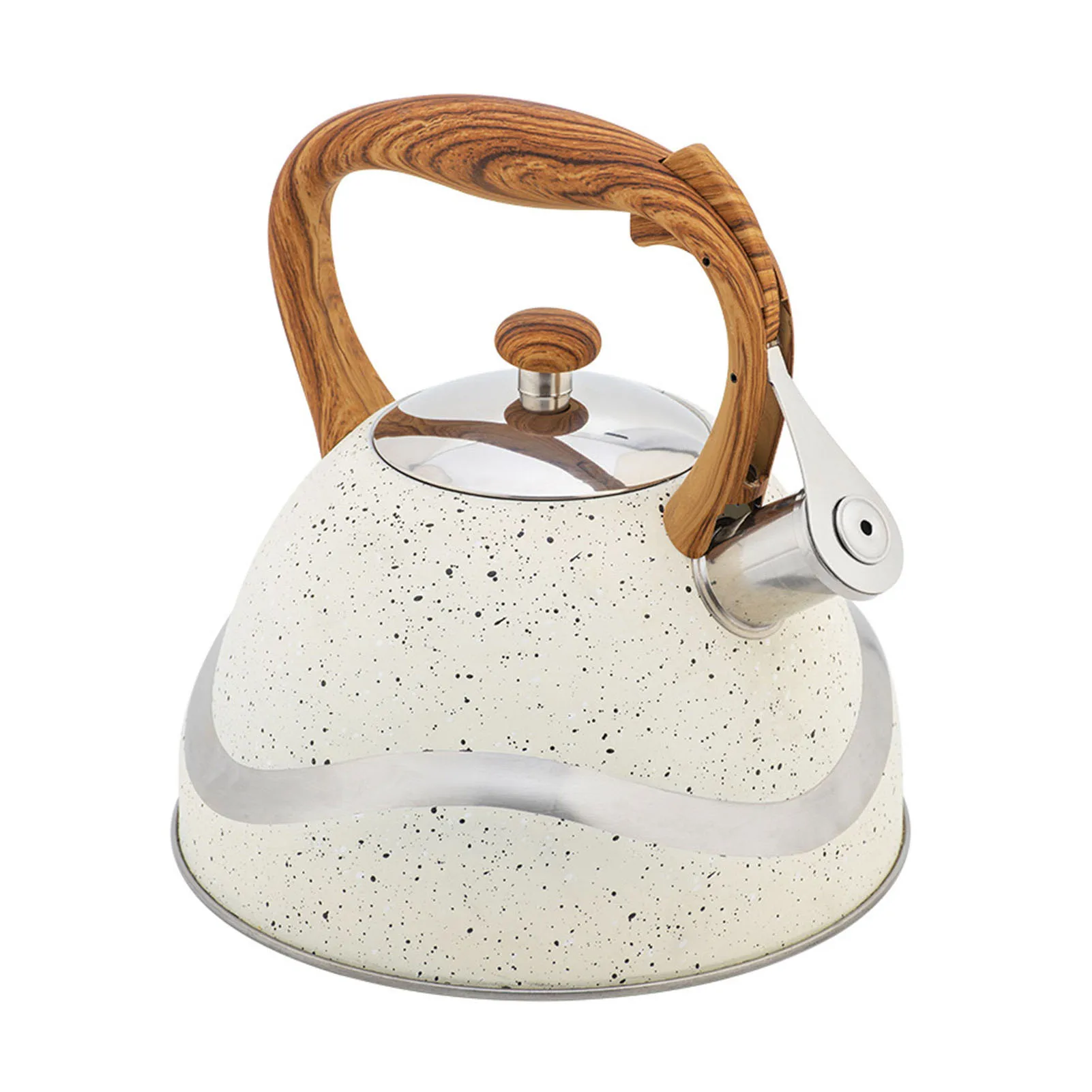 3.5L Whistling Kettle With Heat-proof Wooden Grain Handle Mingyin Coffee Tea Kettle Water Bottle Universal Gas Induction Cooker
3.5L Whistling Kettle With Heat-proof Wooden Grain Handle Mingyin Coffee Tea Kettle Water Bottle Universal Gas Induction Cooker