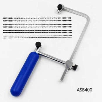 Adjustable Frame Sawbow U-shape Coping Jig Saw for Woodworking Craft Jewelry DIY Hand Tools with 8pcs Spiral Blades Pull Saw
Adjustable Frame Sawbow U-shape Coping Jig Saw for Woodworking Craft Jewelry DIY Hand Tools with 8pcs Spiral Blades Pull Saw