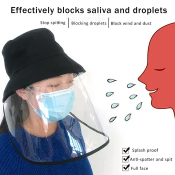 mascherine antivirus Dual-use Sun Hat Protective Face Shield Cover Hat Anti Spitting Saliva Drool Fisherman Cap with Clear Facia
mascherine antivirus Dual-use Sun Hat Protective Face Shield Cover Hat Anti Spitting Saliva Drool Fisherman Cap with Clear Facia