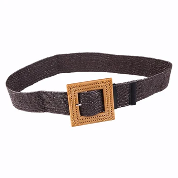 Bohemia Vintage Knitted Wax Rope Wooden Bead Waist Rope Women Smooth Square Buckle Belt Women Woven Female Braided Belt Coffee
Bohemia Vintage Knitted Wax Rope Wooden Bead Waist Rope Women Smooth Square Buckle Belt Women Woven Female Braided Belt Coffee