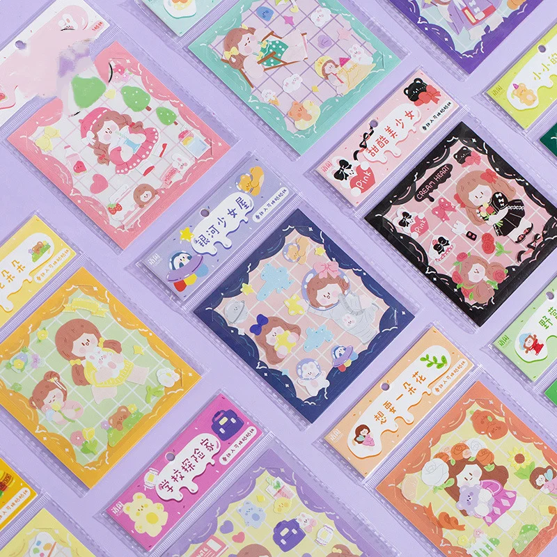 

Dream Ago Series Cartoon Cute Girl Scrapbooking Decorative Stickers Diary Album Planner Journal Diy Label