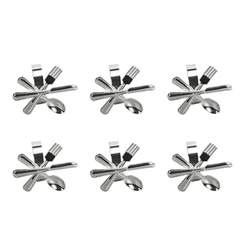 6 Pack Napkin Buckle Fork Knife Spoon Silver Napkin Rings Tableware Napkin Holder for Wedding Party Table Decoration
6 Pack Napkin Buckle Fork Knife Spoon Silver Napkin Rings Tableware Napkin Holder for Wedding Party Table Decoration