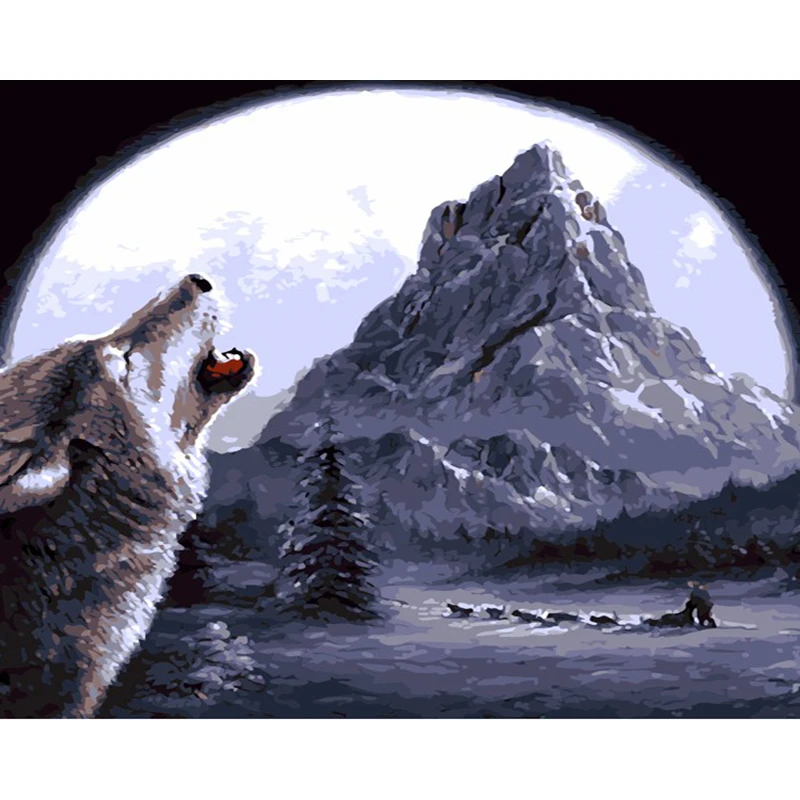 Picture By Number Wolf Oil Painting On Canvas DIY Craft Kits For Adults Handmade Framed Wall Arts Acrylic Paints Decorative Set
Picture By Number Wolf Oil Painting On Canvas DIY Craft Kits For Adults Handmade Framed Wall Arts Acrylic Paints Decorative Set
