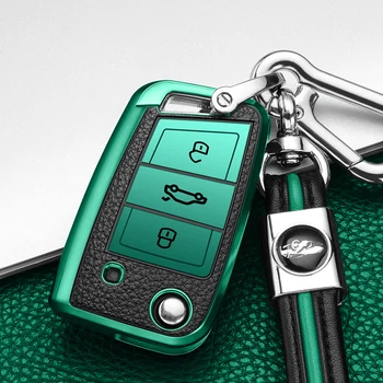 Car styling PC+TPU+Leather Car Key Cover Case Shell For Volkswagen VW Golf 7 mk7 Skoda Octavia A7 Tiguan mk2 2017 2018 2019 2020
Car styling PC+TPU+Leather Car Key Cover Case Shell For Volkswagen VW Golf 7 mk7 Skoda Octavia A7 Tiguan mk2 2017 2018 2019 2020