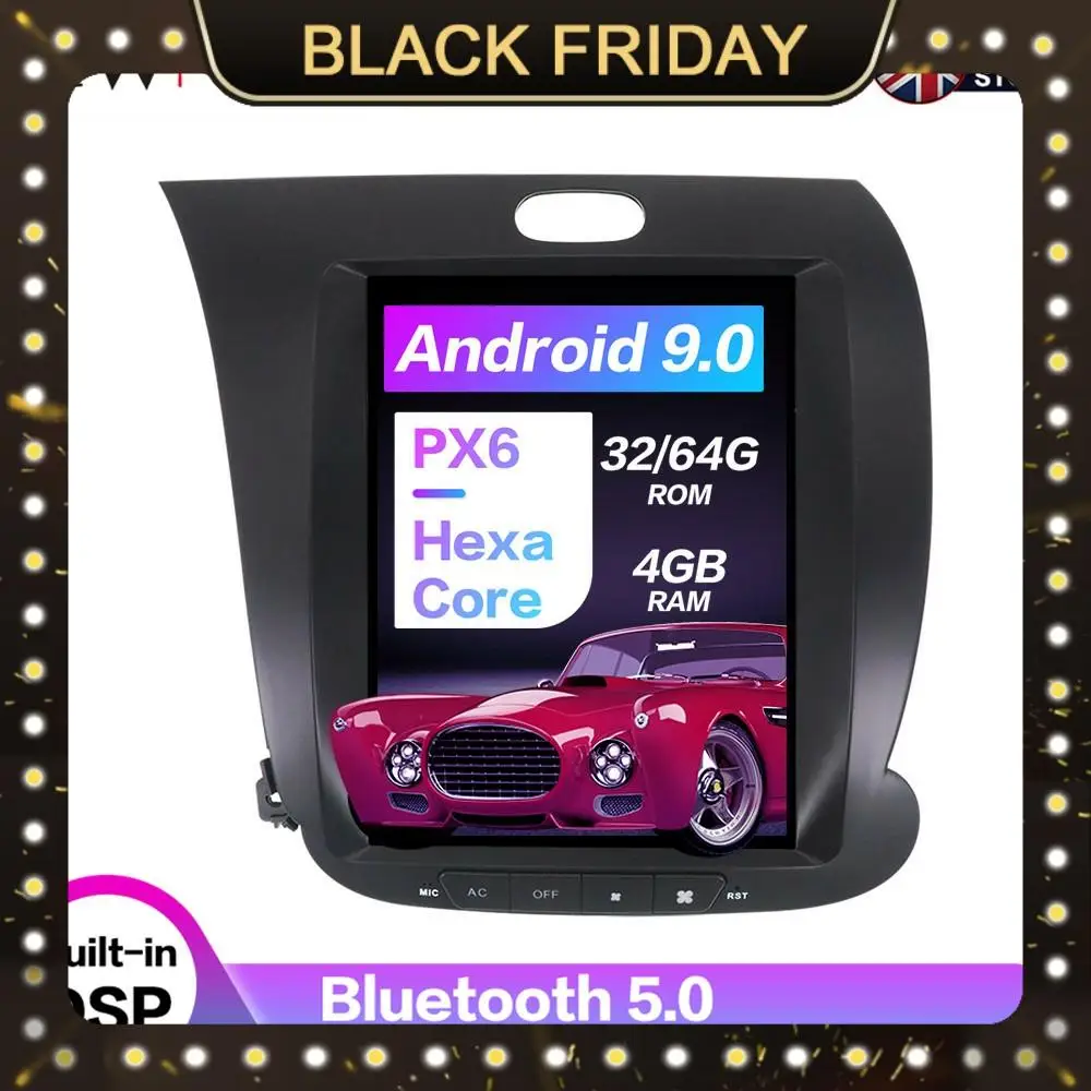 Android 9.0 PX6 Car GPS Navigation For KIA K3 CERATO FORTE 2013-2018 Stereo Head Unit Multimedia Player Auto Radio Tape Recorder
Android 9.0 PX6 Car GPS Navigation For KIA K3 CERATO FORTE 2013-2018 Stereo Head Unit Multimedia Player Auto Radio Tape Recorder