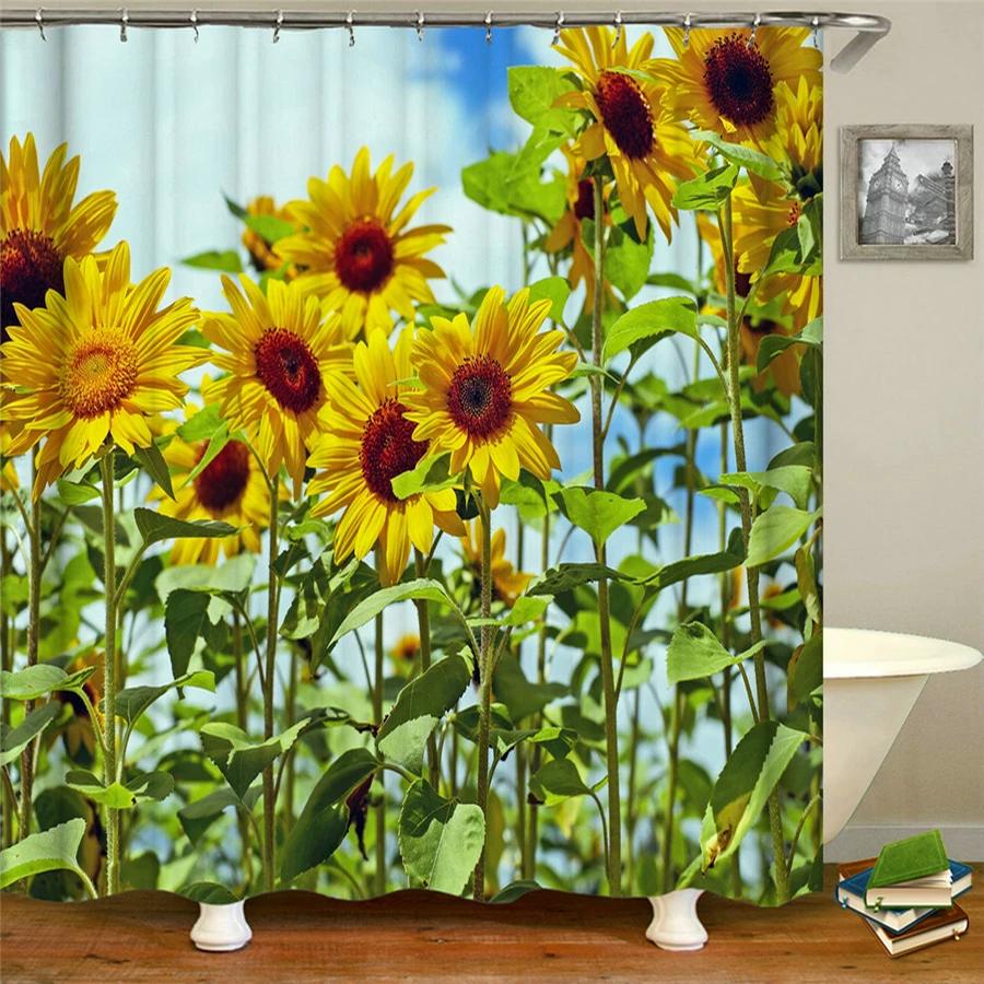 Sunflower Flower Shower Curtain Bath Curtains Bathroom waterproof Washable cloth High Quality Bath Decor Shower Curtain
Sunflower Flower Shower Curtain Bath Curtains Bathroom waterproof Washable cloth High Quality Bath Decor Shower Curtain
