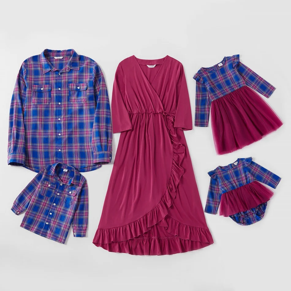 PatPat New Autumn and Spring Mosaic 100% Cotton Family Matching Sets(Solid Tank Dresses-Plaid Button Front Shirts-Rompers)
PatPat New Autumn and Spring Mosaic 100% Cotton Family Matching Sets(Solid Tank Dresses-Plaid Button Front Shirts-Rompers)