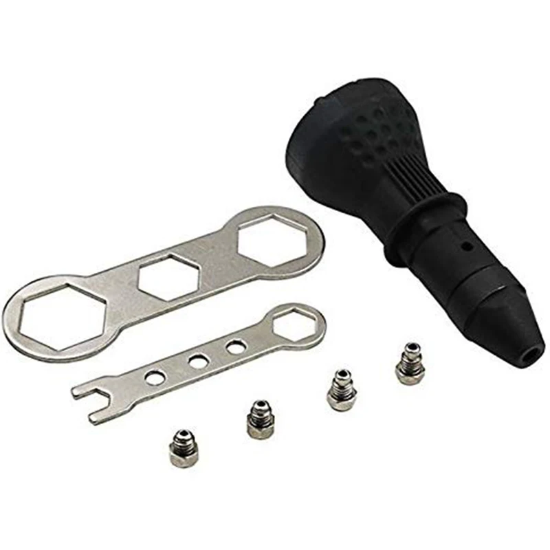 Rivet for Cordless Drill Electric, Electric Drill Tool Kit Riveter Adapter Insert Nut Hand Power Tool Accessories (Black)
Rivet for Cordless Drill Electric, Electric Drill Tool Kit Riveter Adapter Insert Nut Hand Power Tool Accessories (Black)