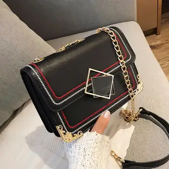 Contrast color Square Crossbody Bag 2020 New High quality PU Lleather Women's Designer Handbag Lock Chain Shoulder Messenger Bag
Contrast color Square Crossbody Bag 2020 New High quality PU Lleather Women's Designer Handbag Lock Chain Shoulder Messenger Bag