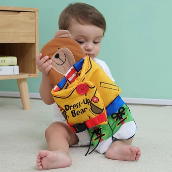 Cute Bear Wear Cloth Book Soft Cloth Baby Learning Education Book Infant Early Education Cloth Books
Cute Bear Wear Cloth Book Soft Cloth Baby Learning Education Book Infant Early Education Cloth Books