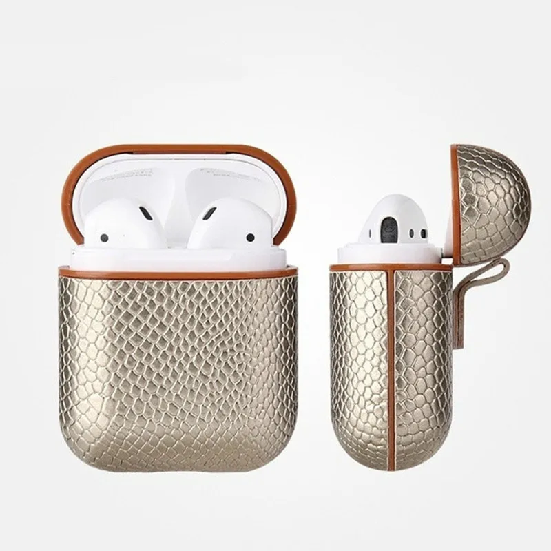 Case for Headphone Storage Box Case Luxury Snake Skin Pattern Leather Protective Cover Skin for AirPods Charging Case Organizer
Case for Headphone Storage Box Case Luxury Snake Skin Pattern Leather Protective Cover Skin for AirPods Charging Case Organizer