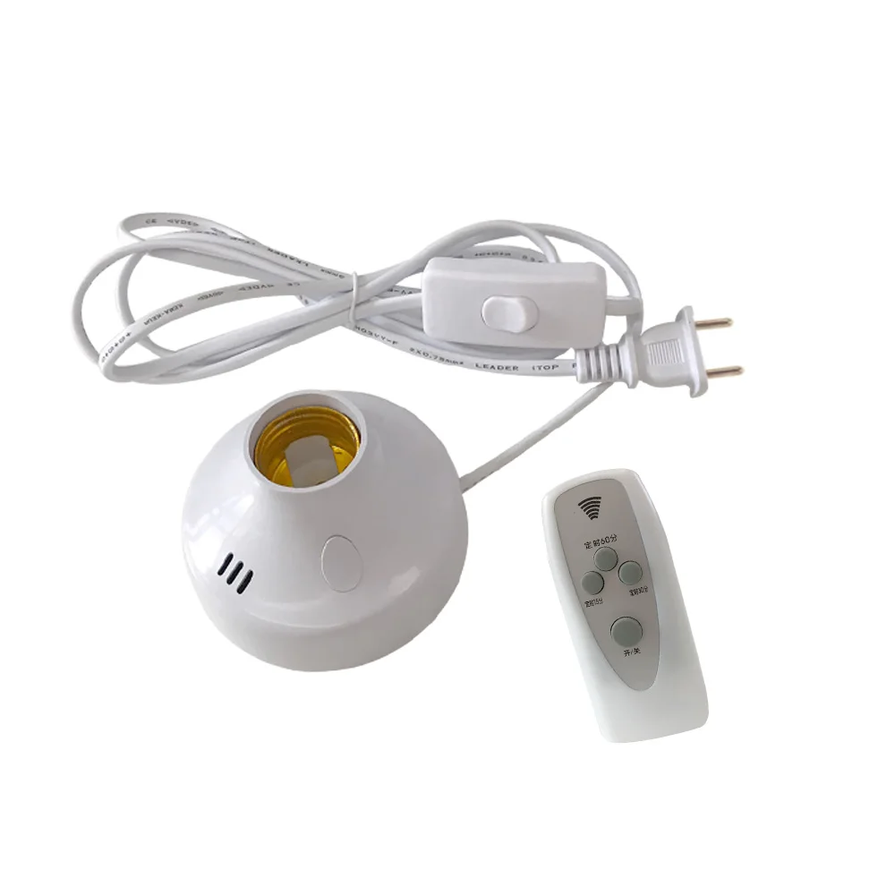 Wireless Remote Control Lamp Holder E26 E27 Socket 110V 220V Bulb LED Night Light with timer remote control for uv led Sterilize
Wireless Remote Control Lamp Holder E26 E27 Socket 110V 220V Bulb LED Night Light with timer remote control for uv led Sterilize