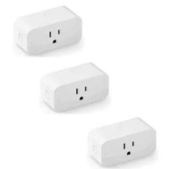 Smart US Plug WiFi Outlet Works with Alexa, Google Home,with Remote Control Timer Function,3 Pack
Smart US Plug WiFi Outlet Works with Alexa, Google Home,with Remote Control Timer Function,3 Pack
