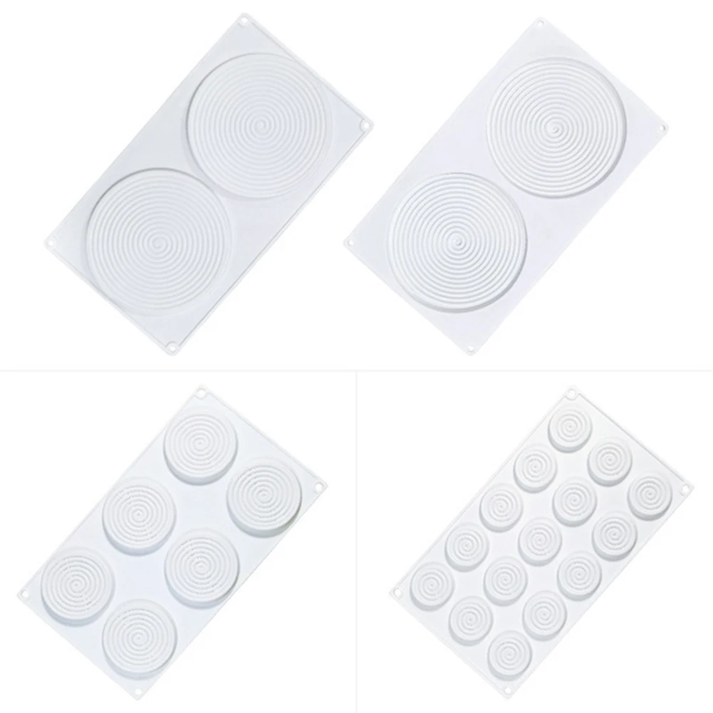 2/6/15 Holes Mosquito Circles-shaped Silicone Mold Shallow Cylinder Cake Classic Collection Mould Shapes In Stock | Дом и сад