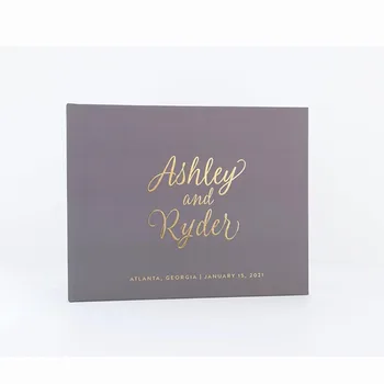 Personalized Mr and Mrs names date Wedding Guest Book, Gold Foil landscape Wedding Guestbook Ideas, Custom Engagement Photo Book
Personalized Mr and Mrs names date Wedding Guest Book, Gold Foil landscape Wedding Guestbook Ideas, Custom Engagement Photo Book