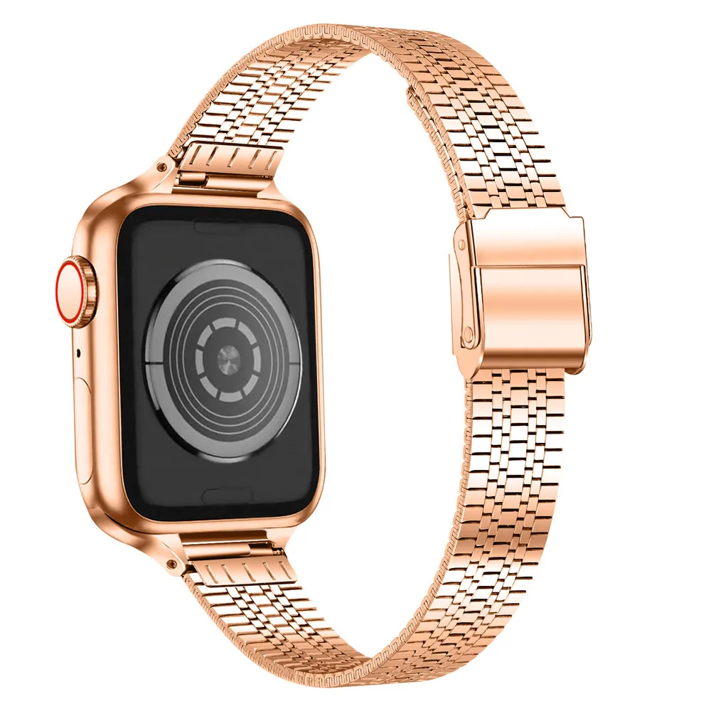 Браслет из нержавеющей стали для Apple Watch Bands 40 мм 44 мм 38 мм 42 мм, женский тонкий металлический ремешок для iWatch 6/5/4/3/2/1 SE, браслет
Браслет из нержавеющей стали для Apple Watch Bands 40 мм 44 мм 38 мм 42 мм, женский тонкий металлический ремешок для iWatch 6/5/4/3/2/1 SE, браслет