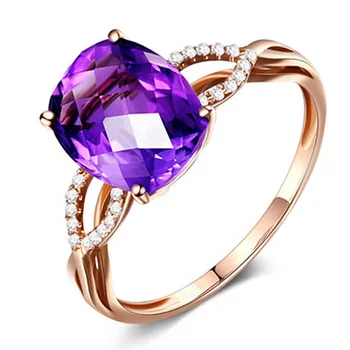 Amethyst Ring New Geometric Rectangular Diamond Ring Colorful Gem Adjustable Ring Amethyst Gold Jewelry Cocktail Ring
Amethyst Ring New Geometric Rectangular Diamond Ring Colorful Gem Adjustable Ring Amethyst Gold Jewelry Cocktail Ring