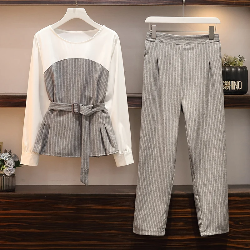 Random Large Plus Size 5xl Women Smart Casual Suit Plaid Patchwork T Shirt+Pant 2 piece set women clothing top and Pant Set
Random Large Plus Size 5xl Women Smart Casual Suit Plaid Patchwork T Shirt+Pant 2 piece set women clothing top and Pant Set