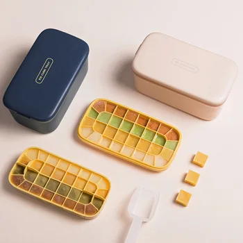 New Baby Food Supplement Fresh-keeping Box Portable Silicone Ice Box Ice Cube Making Household Quick-freezing Machine
New Baby Food Supplement Fresh-keeping Box Portable Silicone Ice Box Ice Cube Making Household Quick-freezing Machine