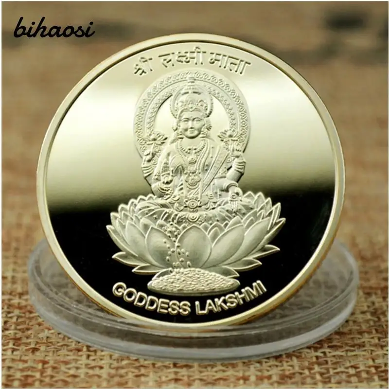 10 Pieces Indian Goddess Lakshmi Gold Plated gold plated Taiji Fengshui Buddha metal badge Coin Commemorative Coin collection
10 Pieces Indian Goddess Lakshmi Gold Plated gold plated Taiji Fengshui Buddha metal badge Coin Commemorative Coin collection