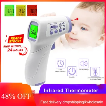 IR Infrared Thermometer Infrared Non-contact Forehead Thermometer Body Digital Forehead Thermometer Temperature Gun termometro
IR Infrared Thermometer Infrared Non-contact Forehead Thermometer Body Digital Forehead Thermometer Temperature Gun termometro