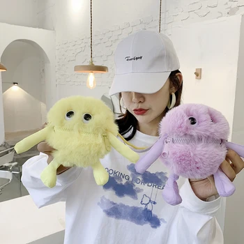 Youth Ladies Simple Versatile Bag Women Cute Plush Doll Crossbody Bag Cartoon Animal Purse Mini Shoulder Handbags
Youth Ladies Simple Versatile Bag Women Cute Plush Doll Crossbody Bag Cartoon Animal Purse Mini Shoulder Handbags