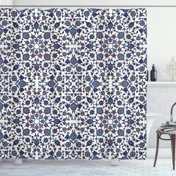 Orient Shower Curtain Moroccan Floral Pattern with Victorian Rococo Baroque Design Bathroom Decor Set with Hooks 70" Long Cream
Orient Shower Curtain Moroccan Floral Pattern with Victorian Rococo Baroque Design Bathroom Decor Set with Hooks 70" Long Cream