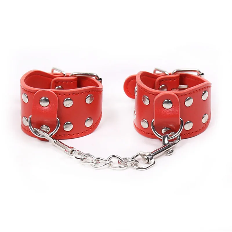 

Leather Handcuffs For Sex Adult Games Erotic BDSM Bondage Restraints Slave Fetish Hand Cuffs Sex Tools For Couples BDSM Toys