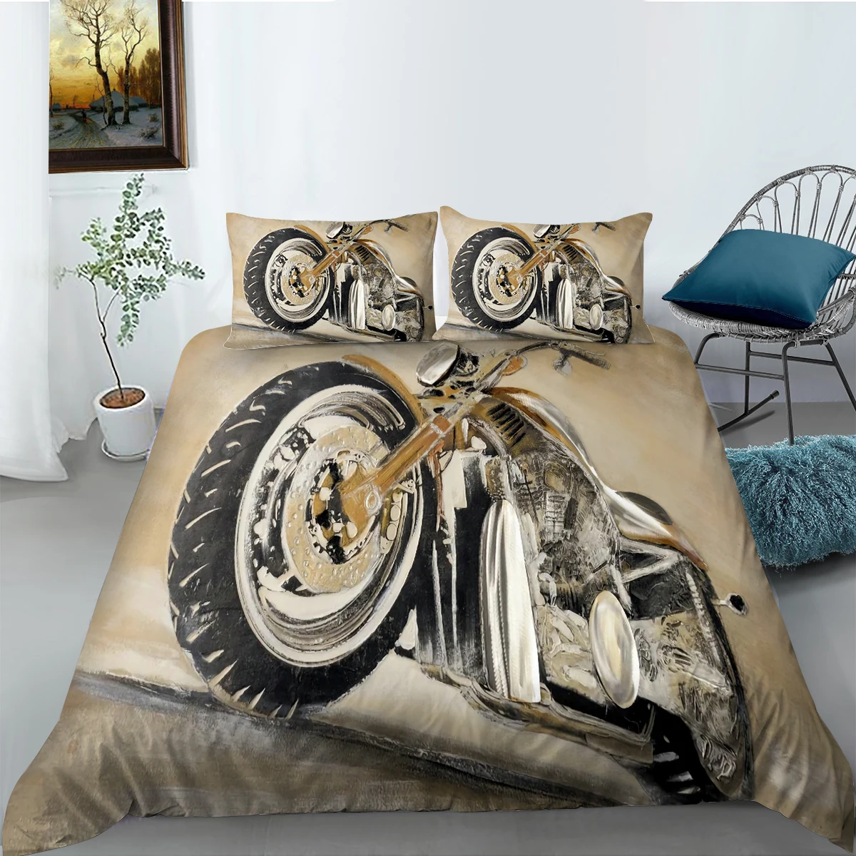 3D Bedding Set Motorcycle Printed Duvet Cover Set Boys Girls Polyester Bedclothes King Queen Size Bedroom Decor
3D Bedding Set Motorcycle Printed Duvet Cover Set Boys Girls Polyester Bedclothes King Queen Size Bedroom Decor