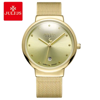 JULIUS JA-426 männer Silber Gold Braun Schwarz Mesh Edelstahl Quarz Analog Diamante Zifferblatt Mode Lässig Wasserdichte Uhr
JULIUS JA-426 männer Silber Gold Braun Schwarz Mesh Edelstahl Quarz Analog Diamante Zifferblatt Mode Lässig Wasserdichte Uhr