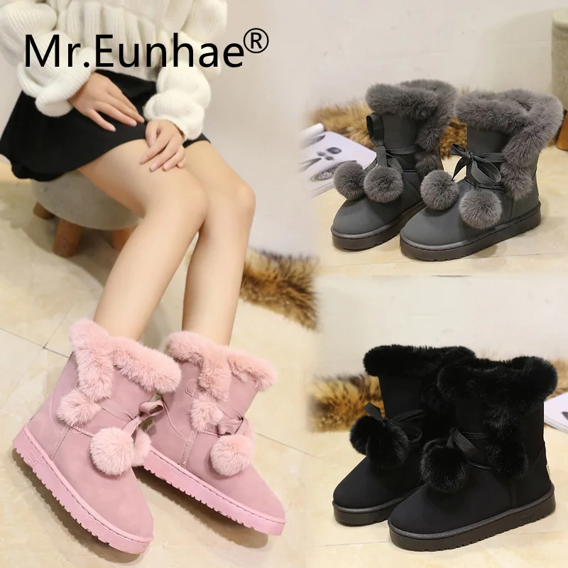 Plus Size Winter Snow Boots Pompom Slip-on Warm Plush Fur Ankle Boots Australia Rubber Boots Dr Marten Woman Shoes Botas Mujer
Plus Size Winter Snow Boots Pompom Slip-on Warm Plush Fur Ankle Boots Australia Rubber Boots Dr Marten Woman Shoes Botas Mujer